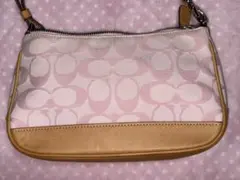 希少✨️COACH シグネチャー アクセサリーポーチ ピンク 人気 Y2K