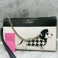 未使用級 ケイト・スペード フェッチ ミディアム リスレット ポーチ