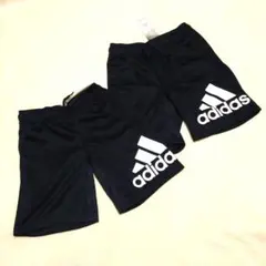 adidas ネイビー ハーフパンツ 2点