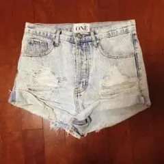 One Teaspoon デニムショートパンツ美品❗️値下げしました‼️