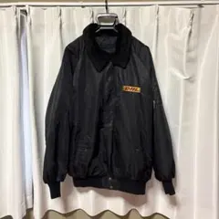 【古着】ミリタリー　ブルゾン　ブラックXL