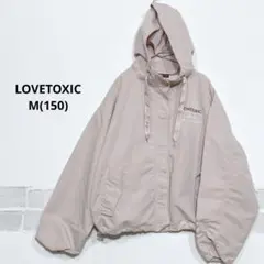 LOVETOXIC マウンテンパーカー ロゴ入り 150 M ピンク K630