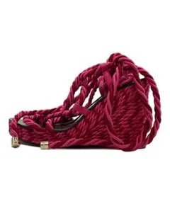 jimmy choo レースアップ ウェッジソール サンダル ピンク 37のサムネイル
