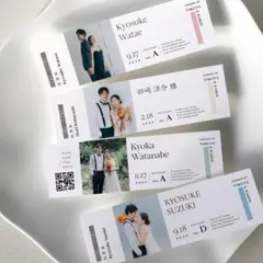 エスコートカード フォト C 投票用紙 写真シェア ウェディング 結婚式