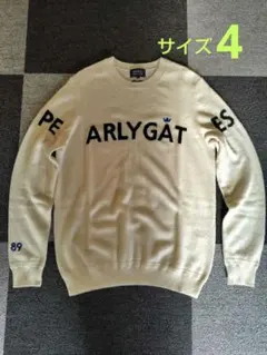 【中古美品】PEARLY GATES　　　カシミヤセーター　アイボリー　サイズ4