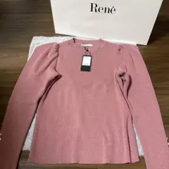 Rene ルネ　ロゴ　ニット　トップス　美品 36