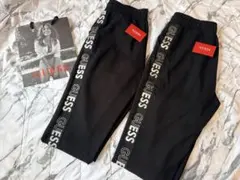 GUESS★ロゴテープ スウェットパンツ ジャージ★まとめ売り 黒×シルバー
