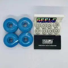 スケートボード　52mm 99Aハードウィール+ABEC11ベアリングセット