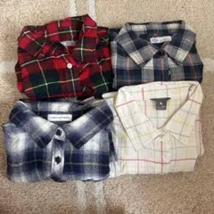 まとめ売り レディース 長袖 シャツ チェック