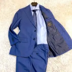 【DRAGO】グリーンレーベルリラクシング　スーツ　ネイビー　M〜L相当　美品