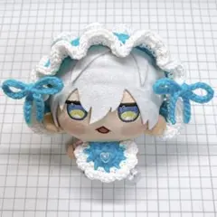 にじまるっと　にじぬい　ぬい服　ぬい帽子　ヘッドドレス　水色　ハワイアンブルー