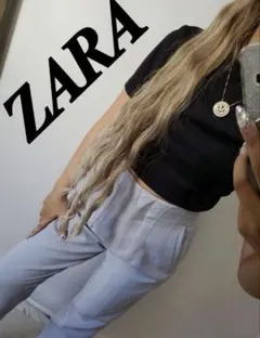 A9537★ZARA★数回着用↩︎ハイウエスト♡大人かわいい 綺麗!!!
