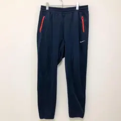 G88 ナイキ ナイロンパンツ XXL ネイビー ドローコード付き 裾リブ仕様