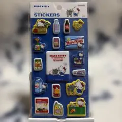 ぷっくりシール SC ハローキティ ブルー サンリオ 80s レトロ 立体シール