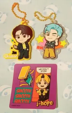 ＢＴＳ TinyTAN キーホルダーとシール