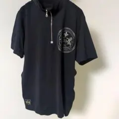 23区 SPORT ハーフジップ ゴルフシャツ ブラック