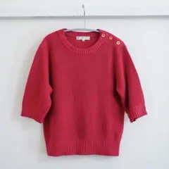 組曲 ピンク 半袖ニット セーター M サイズ2