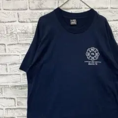 USA製90sヴィンテージTシャツ！シングルステッチブルー古着L 0623のサムネイル