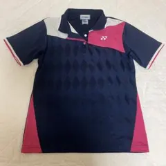 YONEX ポロシャツ Mネイビー/ピンク テニスウェア　ヨネックス