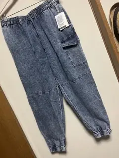 新品タグ付き　デニムジョガーパンツ　カーゴデニム　 LL