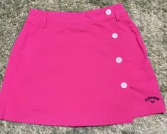 Callaway ピンク ボタン付き　キュロットスカート
