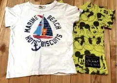 【2枚セット】 半袖Tシャツ 100cm ミキハウスのサムネイル