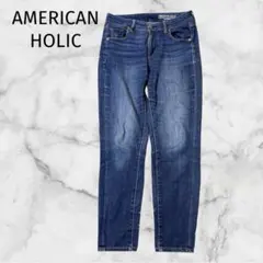 ＊アメリカンホリック＊【M】柔らかストレッチスキニーデニムパンツ テーパードのサムネイル