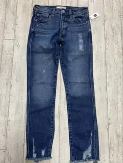 GAP ダメージ加工ダークブルーデニムパンツ