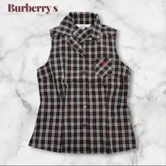 即発送1000円未満値下げ可】BURBERRY チェック半袖ブラウス タグ付き