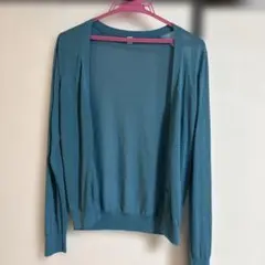 UNIQLO 青 カーディガン Mサイズ
