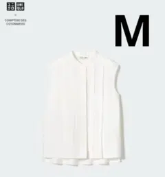 ユニクロxコントワー・デ・コトニエ リネンブレンドブラウス/ノースリーブ M