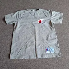 Champion チャンピオン　グレー Tシャツ Sサイズ　半袖　デカロゴ