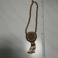 ビーズ エスニック ネックレス　ハンドメイド
