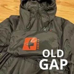 OLD GAP 黒　パッカブル アノラックジャケット　 ブラック　メンズ　薄手
