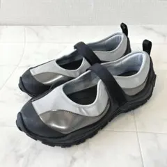 美品 emmi×CROCS Terre W9 厚底 ストラップ スニーカー 黒のサムネイル