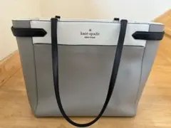 kate spade グレー　トートバッグ　A4対応