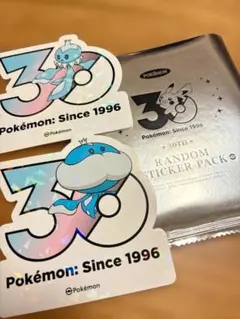 韓国 ポケモン 30周年 ステッカー プルリル ブルンゲル セット メガフェスタのサムネイル