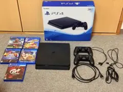 【美品】コントローラ2個 ソフト5本付き CUH-2000A PS4 本体