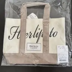 herlipto トート　ルミネ　HLT Mini Tote ivory
