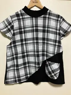 【新品】 CHICFLEUR チェック柄半袖Tシャツ