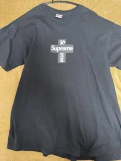 supreme cross logo box tee Tシャツ　 XL ネイビー