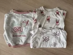子供服 女の子 長袖トップス 3点セット 90〜100cm まとめ売り 保育園着