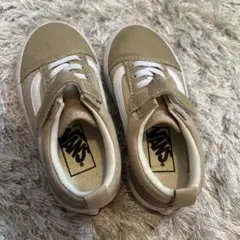 新品VANS ベージュ スニーカー ベルクロ