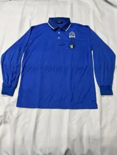 《Munsingwear 》ブルー 長袖ポロシャツ 【Ｌサイズ】②