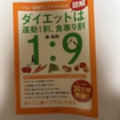 ダイエットは運動１割、食事９割