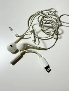 Apple 純正　有線イヤホン Lightning接続付き