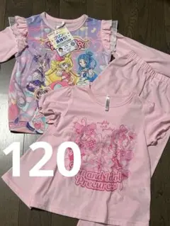 アイドルプリキュア　キッズパジャマ　３点セット　　　　　　　120