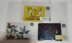 海外Starbucks 　Card 3枚セット コレクション　ピン未削り　新品のサムネイル