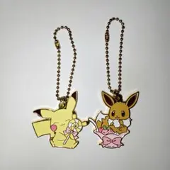 ポケモン　ピカチュウ イーブイ　キーホルダー 2個セット　【一番くじ】のサムネイル