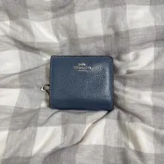 【美品】COACH 財布 二つ折り ブルー